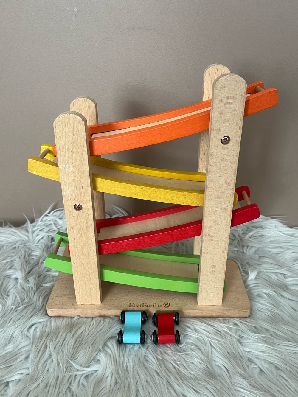 {EverEarth} Ramp Racer Wooden Toy Car Ramp
